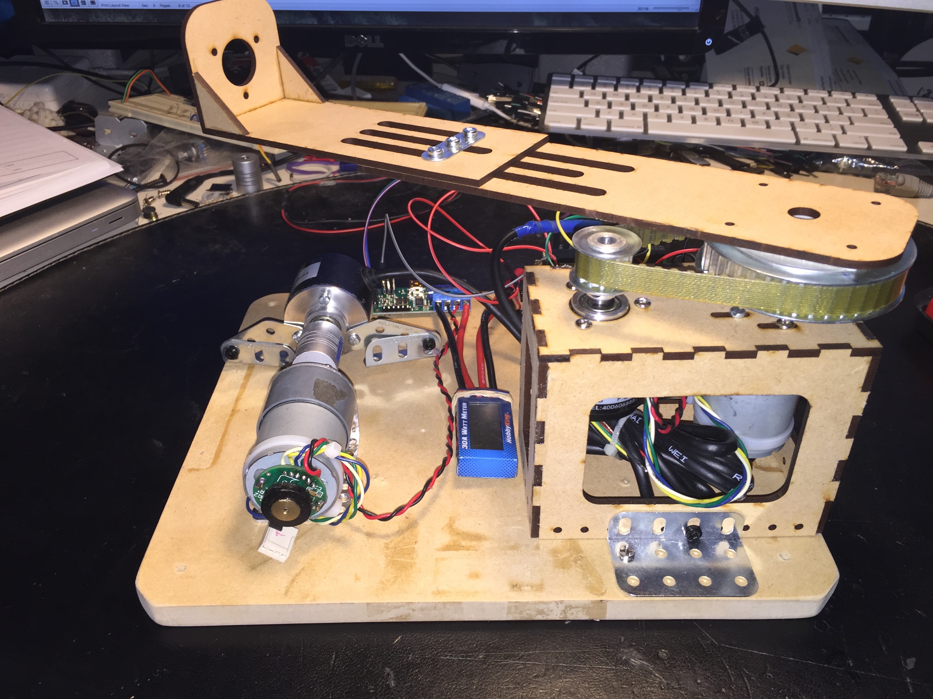 Inverted pendulum system prototype